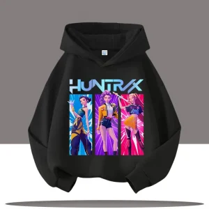 Autumn Y2K KPop Demon Hunters Children's Hoodies Teenage Girl Boy Rumi KPop Demon Hunters Sweatshirt Casual Long Sleeve Pullover